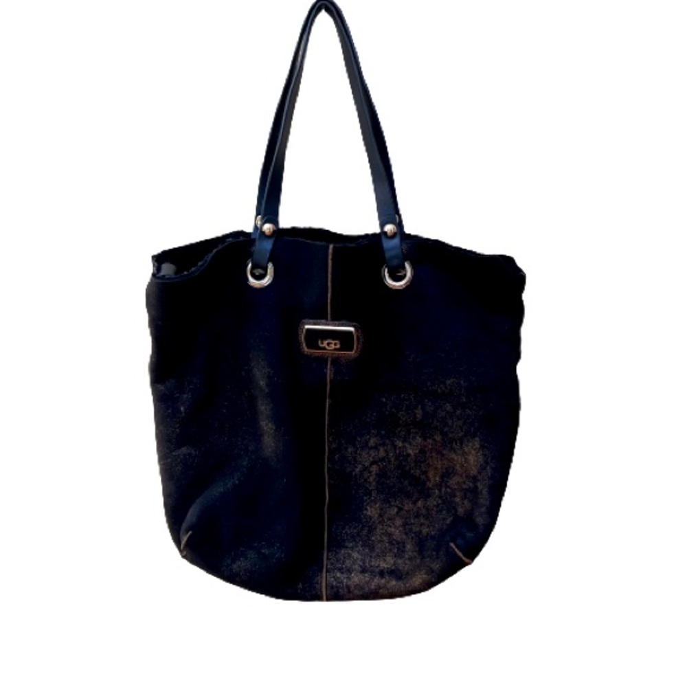 Ugg Bags Women Black Brown Metallic Real Fur Leather … Gem